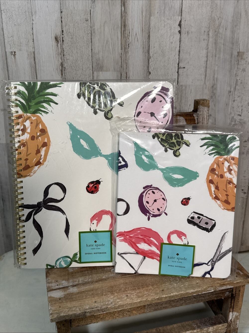 Set Of 2 - Kate Spade Spiral Notebooks Favorite Things- New